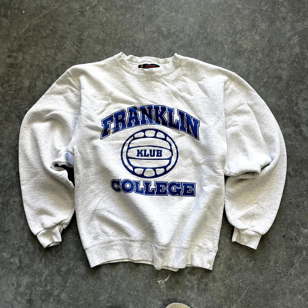 Vintage Franklin College Volleyball Sweatshirt M.J. Soffe M Made In The U.S.A.